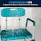 Flash Furniture 15" L, Plastic, Aluminum, Teal Quick Release Bath Chair DC-HY3523L-TL-GG - alternate 5